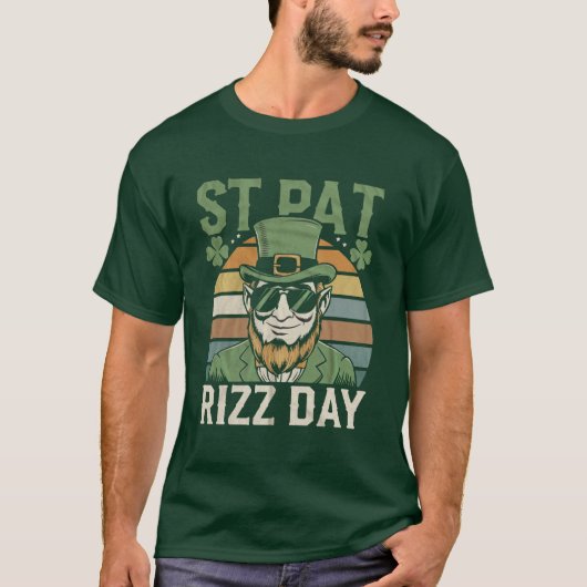 Ierse feestdag St Pat Rizz T-shirt (Voorkant)
