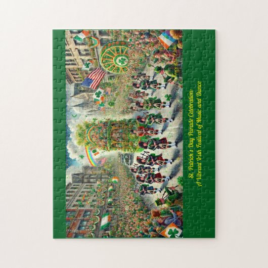Ierse feestdag, St. Patrick's Day Parade Legpuzzel (Verticaal)