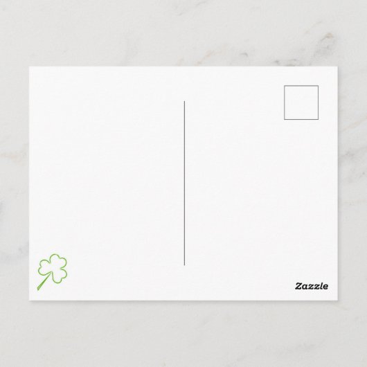 Ierse felicitaties briefkaart (Achterkant)