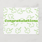 Ierse felicitaties briefkaart (Voorkant)