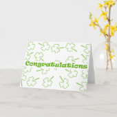 Ierse felicitaties kaart (Gele Bloem)