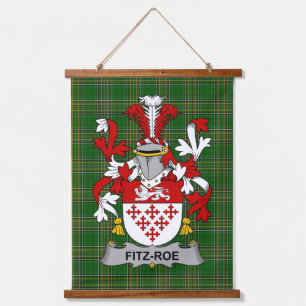 Ierse Fitz-Roe wapenschild familie Crest Hangend Wandkleed