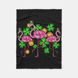 Ierse Flamingo St Patricks Dag Vogel Dier Kinderen Fleece Deken