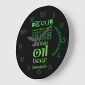 Ierse folklore gepersonaliseerd grote klok (Hoek)