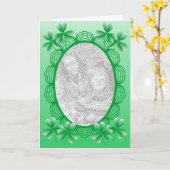 Ierse fotolijst sjabloon (Gele Bloem)