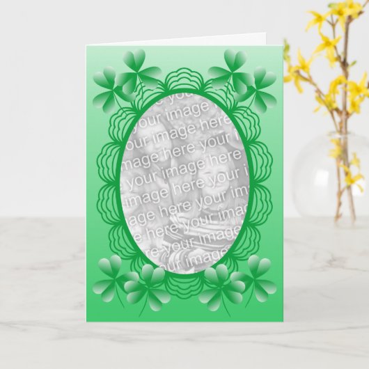 Ierse fotolijst sjabloon (Gele Bloem)