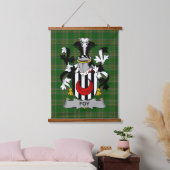 Ierse Foy of O_Fie wapenschild Familie Crest Hangend Wandkleed (Slaapkamer)