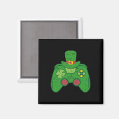 Ierse Gamer Boys Videogame Controller St. Patrick' Magneet (Voorkant / Achterkant)