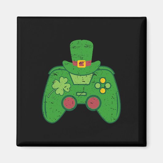 Ierse Gamer Boys Videogame Controller St. Patrick' Magneet (Voorkant)