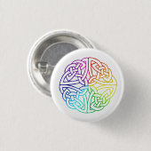 Ierse Gay & Lesbian Pride Celtic Ronde Button 3,2 Cm (Voorkant /achterkant)