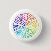 Ierse Gay & Lesbian Pride Celtic Ronde Button 3,2 Cm (Voorkant)