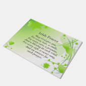 Ierse gebed Groene harten en Shamrocks Deurmat (Schuin)