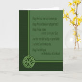 Ierse gebedskaart kaart (Gele Bloem)