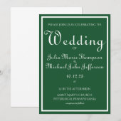 Ierse geïnspireerde uitnodiging (Voorkant / Achterkant)