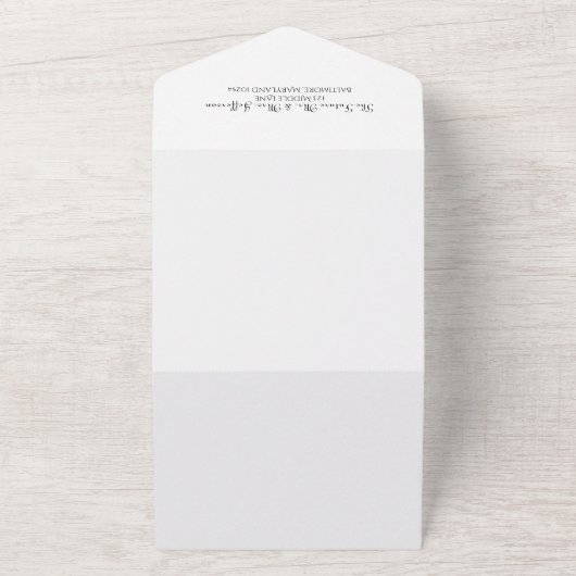 Ierse geïnspireerde uitnodiging met RSVP (Buitenkant)