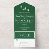 Ierse geïnspireerde uitnodiging met RSVP (Binnen)