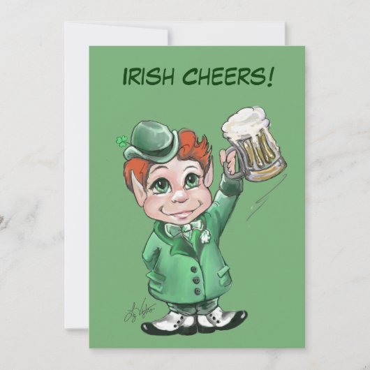 Ierse gejuich! Uitnodigingen voor St. Patrick's Da (Voorkant)