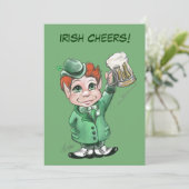 Ierse gejuich! Uitnodigingen voor St. Patrick's Da (Staand voorkant)