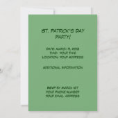 Ierse gejuich! Uitnodigingen voor St. Patrick's Da (Achterkant)