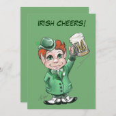 Ierse gejuich! Uitnodigingen voor St. Patrick's Da (Voorkant / Achterkant)