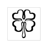 Ierse gelukkige shamrock rubberstempel (Afrduk)