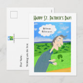 Ierse Geluks Kaart voor St. Patrick's Dag (Voorkant / Achterkant)