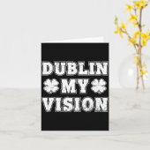 Ierse Geluks Kabouter St. Patrick's Dag Dublin Mij Kaart (Gele Bloem)