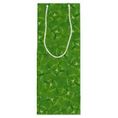Ierse Geluks Shamrocks Wijn Cadeautas (Achterkant)