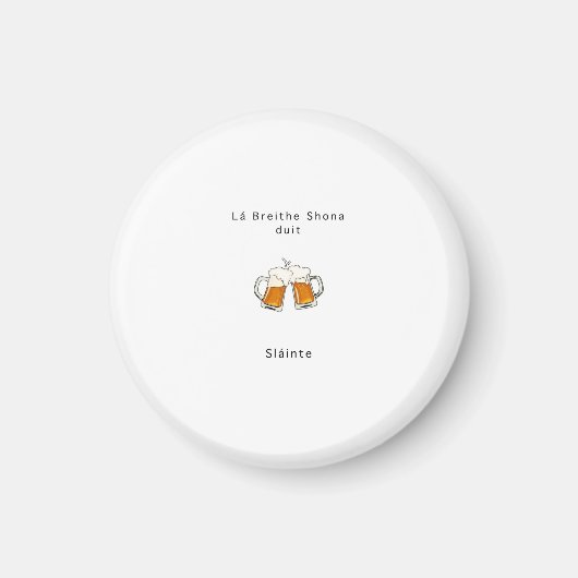 Ierse geschenk, proost, Slainte, verjaardagscadeau Magneet (Voorkant)