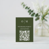 Ierse gestileerde shamrock bladrijke QR-code Informatiekaartje (Staand voorkant)