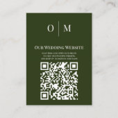 Ierse gestileerde shamrock bladrijke QR-code Informatiekaartje (Voorkant)