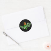 Ierse gevleugelde hart stickers (Envelop)
