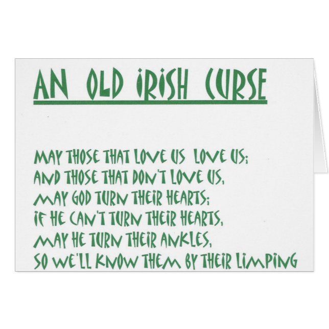 ierse gezegde (Voorkant Horizontaal)