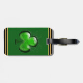 Ierse Gift Shamrock Green Custom gepersonaliseerd Bagagelabel (Achterkant horizontaal)