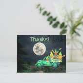 Ierse Gnomes en Full Moon Bedankt! Hartelijk Bedan Briefkaart (Staand voorkant)