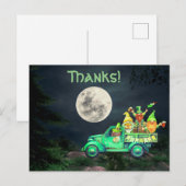 Ierse Gnomes en Full Moon Bedankt! Hartelijk Bedan Briefkaart (Voorkant / Achterkant)