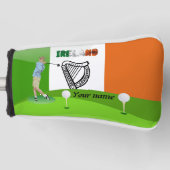 Ierse golfer golfheadcover (Voorkant)