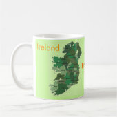 Ierse graafschappen - kaart van de Ierse Mok (Links)