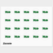 Ierse graffiti ronde sticker (Vel)