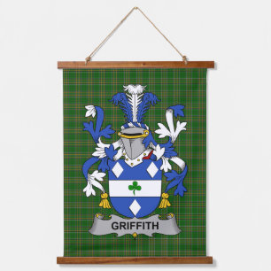 Ierse Griffith Wapen Familie Crest Hangend Wandkleed