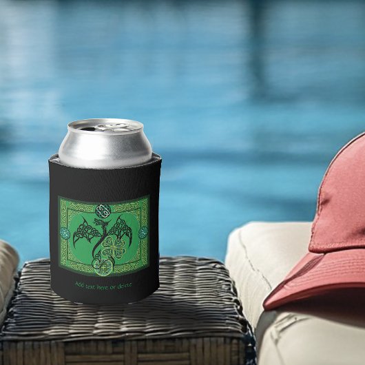 Ierse groene draak Keltisch Blikjeskoeler