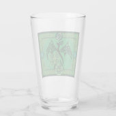 Ierse groene draak Keltisch Glas (Achterkant)