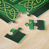 Ierse groene draak Keltisch Legpuzzel (Zijkant)