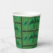 Ierse groene draak Keltisch Papieren Bekers (Rechts)