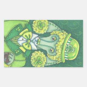 IERSE GROENE FRANSE POEDEL, HOND STICKERS *Blad
