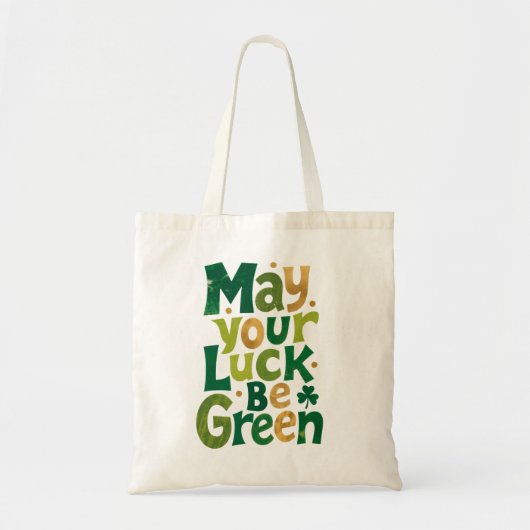 Ierse Groene Geluk Tote Bag (Voorkant)