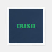 Ierse groene marineblauw moderne Saint Patrick's D Servet (Voorkant)