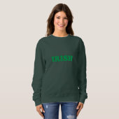 Ierse groene moderne typografie Saint Patrick's Da Trui (Voorkant volledig)