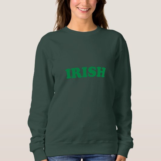 Ierse groene moderne typografie Saint Patrick's Da Trui (Voorkant)