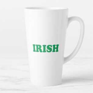 Ierse groene moderne typografie St. Patrick's Day Latte Mok